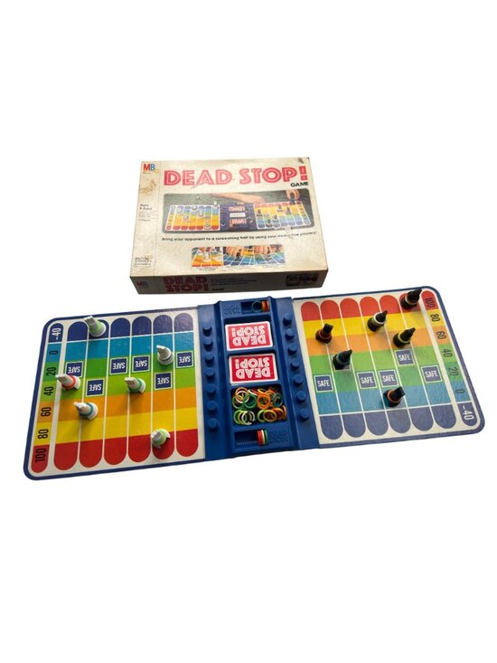 Dead Stop! Vintage Board Game By Milton Bradley 1970s - For 2 Players Ages 8+ - Picture 2 of 6